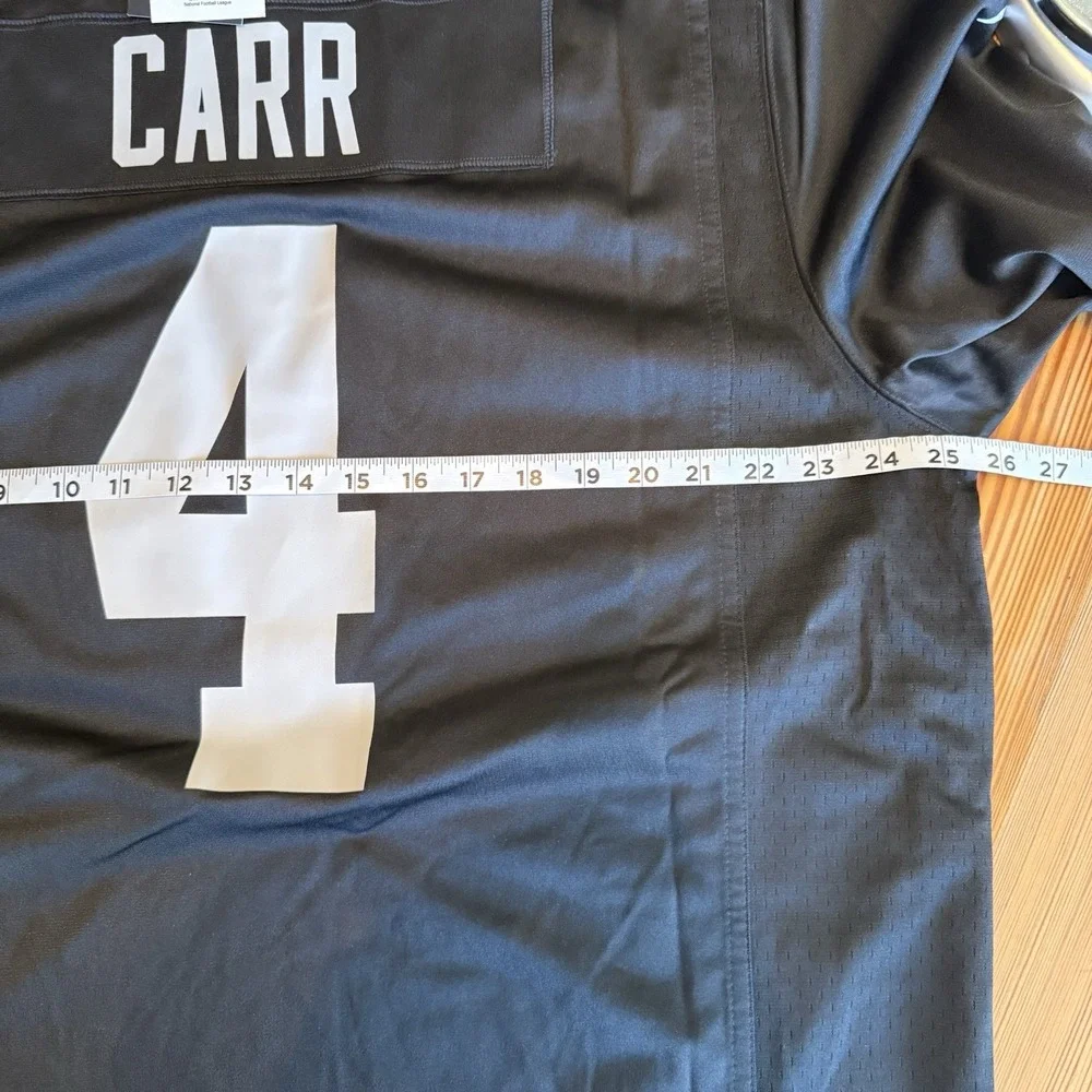 Las Vegas Raiders NWT #4 Derek Carr Jersey 2XL Nike On Field Black NFL Football - Picture 11 of 13